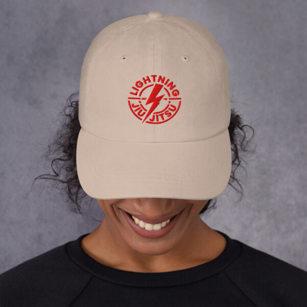 Red Logo - Lightning Jiu-Jitsu Baseball Cap - Image 2