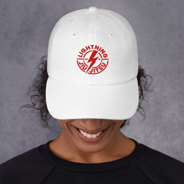 Red Logo - Lightning Jiu-Jitsu Baseball Cap - Image 3