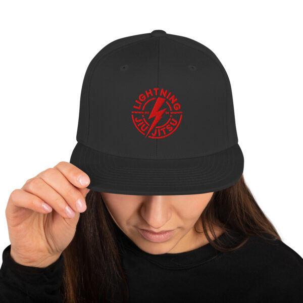 Lightning Jiu-Jitsu Red Logo - Snapback Hat