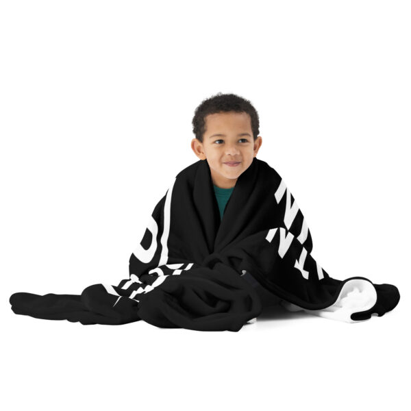 Lightning Jiu-Jitsu White Logo - Throw Blanket