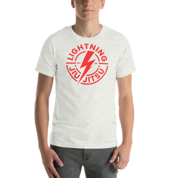 Red Logo Lightning Jiu-Jitsu - Premium T-Shirt - Image 10