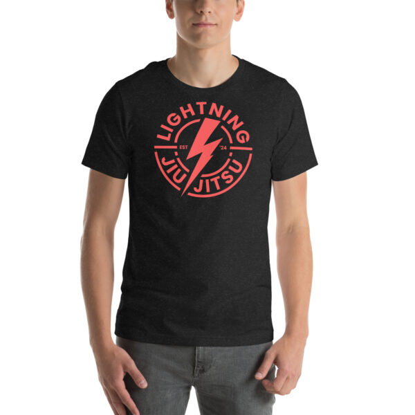 Red Logo Lightning Jiu-Jitsu - Premium T-Shirt
