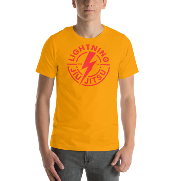 Red Logo Lightning Jiu-Jitsu - Premium T-Shirt - Image 5