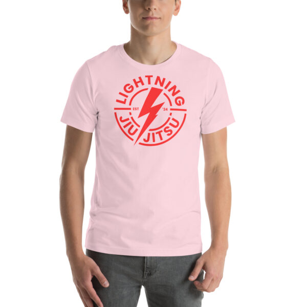Red Logo Lightning Jiu-Jitsu - Premium T-Shirt - Image 8