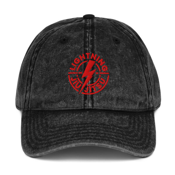 Lightning Jiu-Jitsu Red Logo - Vintage Cotton Twill Cap