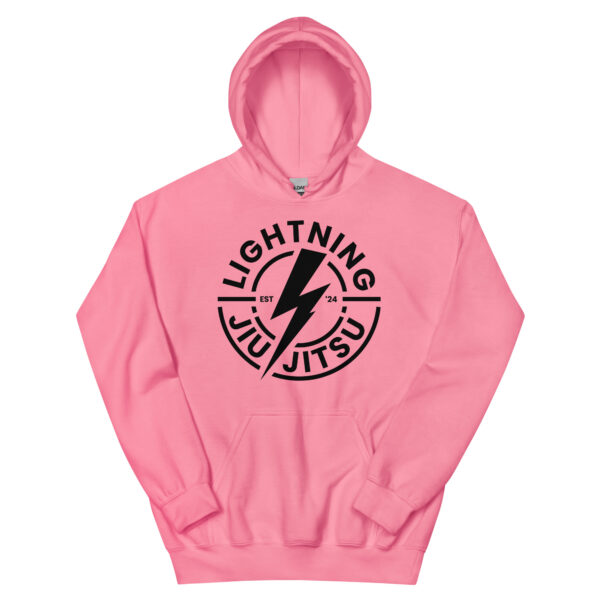 Black Logo - Lightning Jiu-Jitsu Unisex Hoodie - Image 29