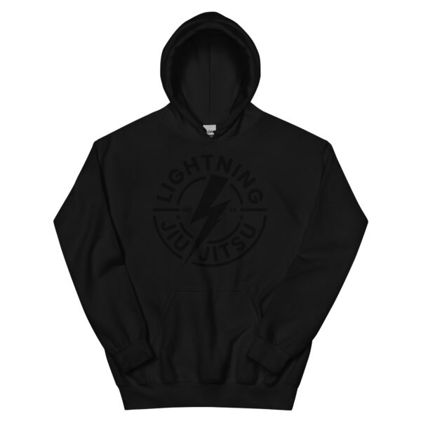 Black Logo - Lightning Jiu-Jitsu Unisex Hoodie - Image 2