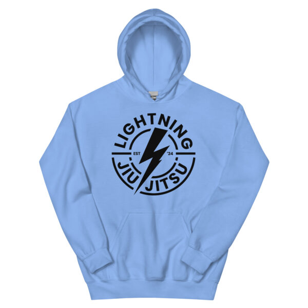 Black Logo - Lightning Jiu-Jitsu Unisex Hoodie - Image 3