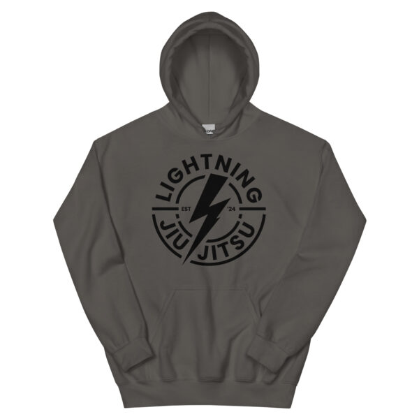 Black Logo - Lightning Jiu-Jitsu Unisex Hoodie - Image 4