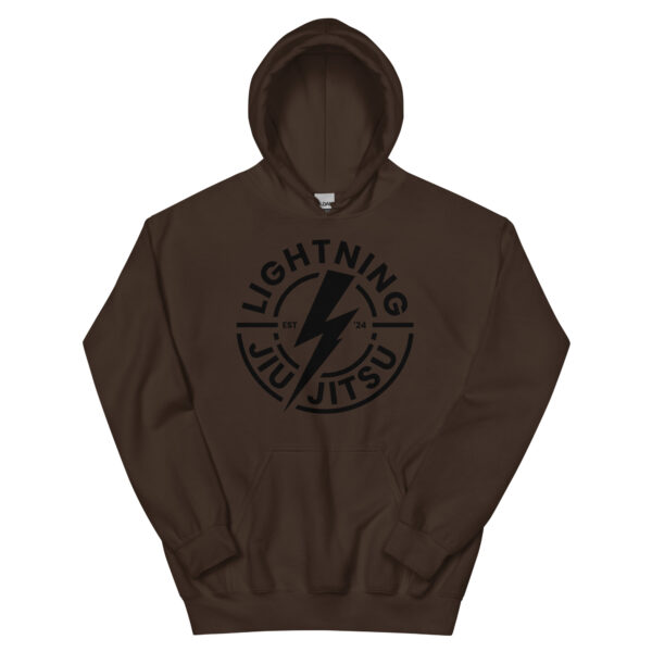Black Logo - Lightning Jiu-Jitsu Unisex Hoodie - Image 5