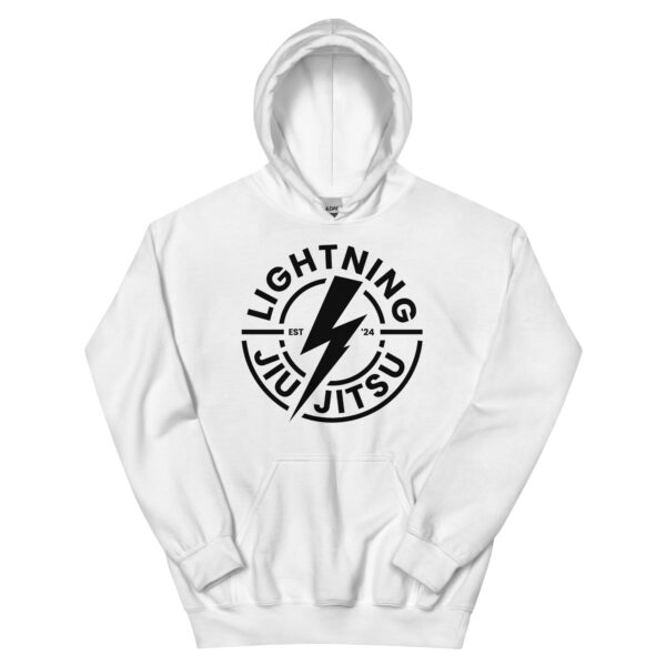 Black Logo - Lightning Jiu-Jitsu Unisex Hoodie - Image 27