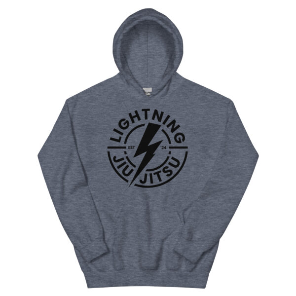 Black Logo - Lightning Jiu-Jitsu Unisex Hoodie - Image 8