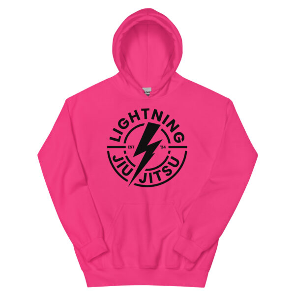 Black Logo - Lightning Jiu-Jitsu Unisex Hoodie - Image 24