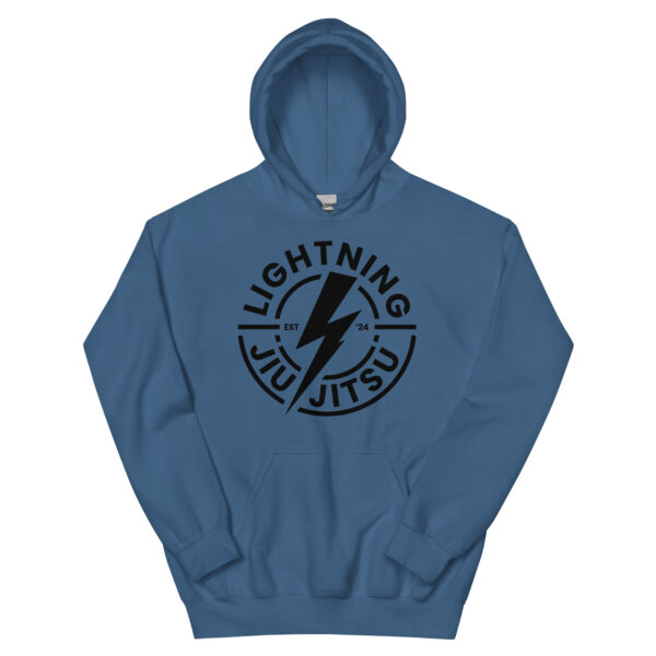 Black Logo - Lightning Jiu-Jitsu Unisex Hoodie - Image 9