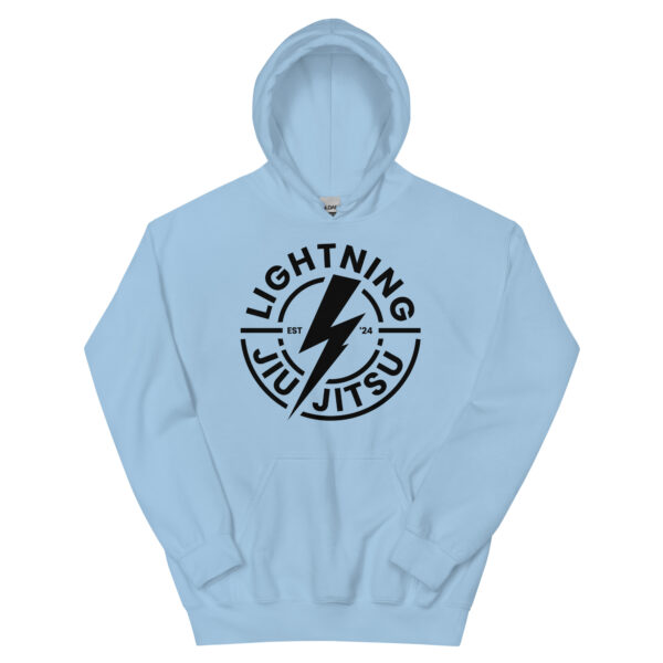 Black Logo - Lightning Jiu-Jitsu Unisex Hoodie - Image 11