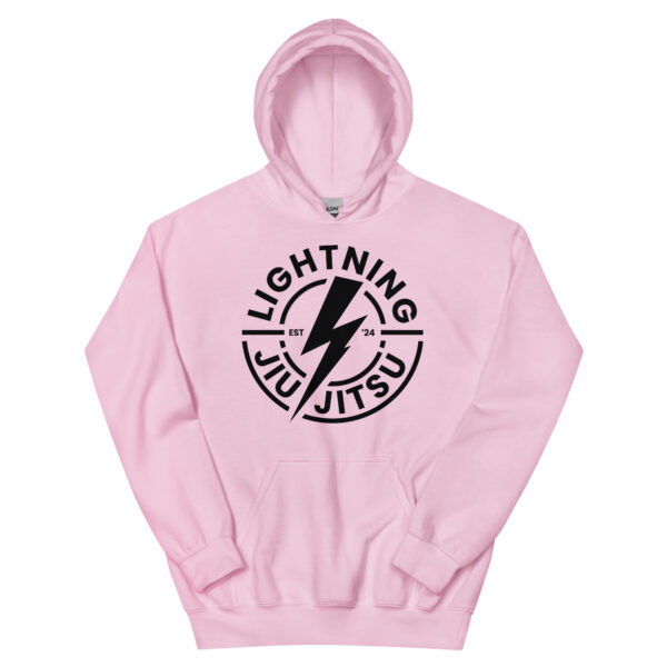 Black Logo - Lightning Jiu-Jitsu Unisex Hoodie - Image 12