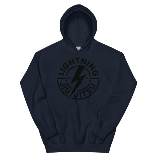 Black Logo - Lightning Jiu-Jitsu Unisex Hoodie - Image 15