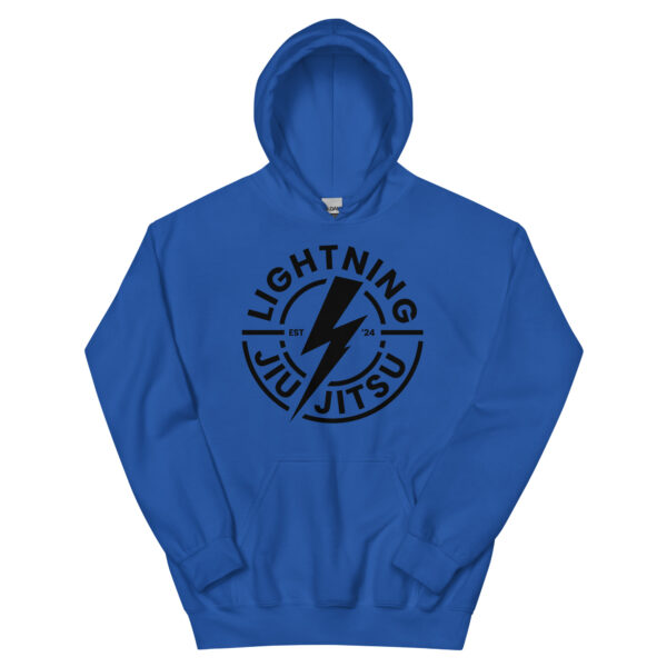 Black Logo - Lightning Jiu-Jitsu Unisex Hoodie - Image 17