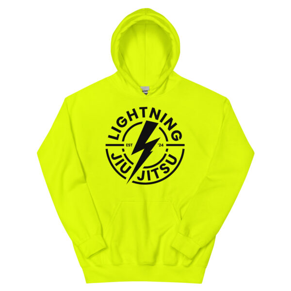 Black Logo - Lightning Jiu-Jitsu Unisex Hoodie - Image 25