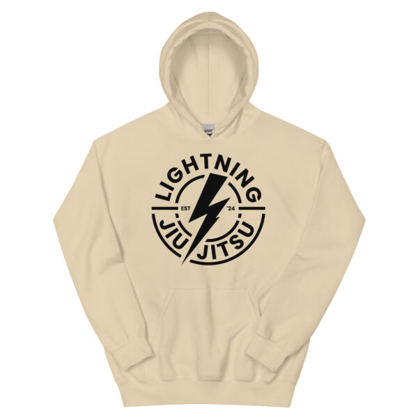 Black Logo - Lightning Jiu-Jitsu Unisex Hoodie - Image 18
