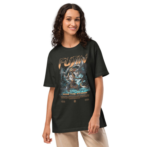 Fujin Lightning Jiu-Jitsu - Gods Line Premium Unisex T-shirt - Oversized