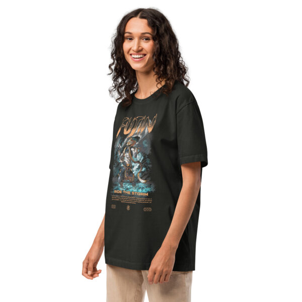 Fujin Lightning Jiu-Jitsu - Gods Line Premium Unisex T-shirt - Oversized - Image 2