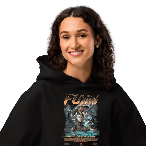Fujin Lightning Jiu-Jitsu - Gods Line Premium Unisex Hoodie - Oversized - Image 3