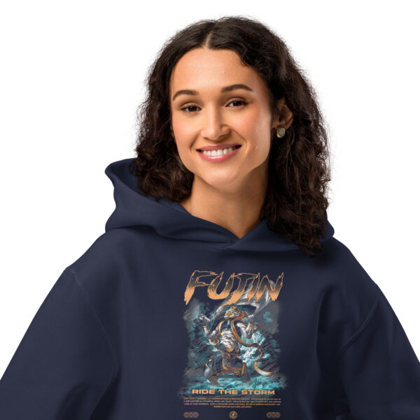 Fujin Lightning Jiu-Jitsu - Gods Line Premium Unisex Hoodie - Oversized - Image 11