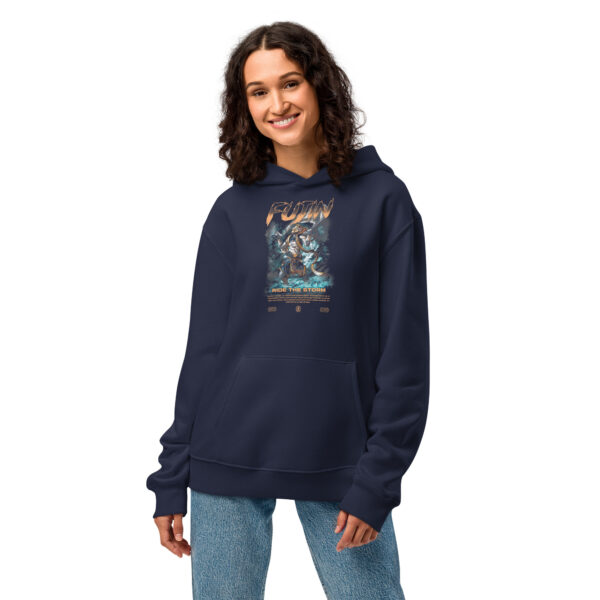 Fujin Lightning Jiu-Jitsu - Gods Line Premium Unisex Hoodie - Oversized - Image 10