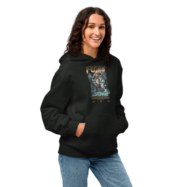 Fujin Lightning Jiu-Jitsu - Gods Line Premium Unisex Hoodie - Oversized - Image 8