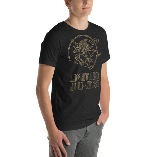 Lightning Jiu-Jitsu Gold Line - Raijin - Unisex T-shirt - Image 6