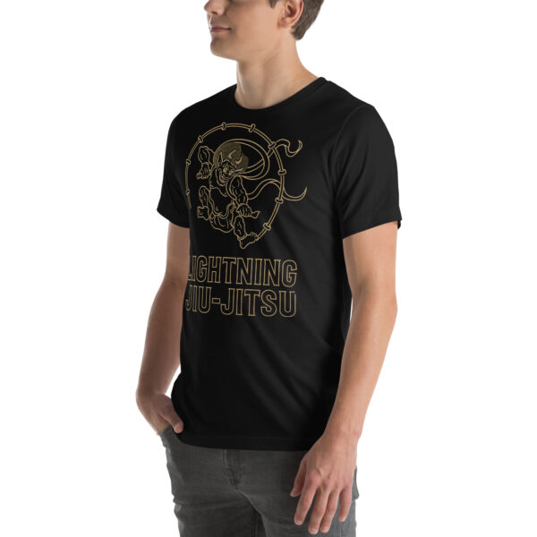 Lightning Jiu-Jitsu Gold Line - Raijin - Unisex T-shirt - Image 10