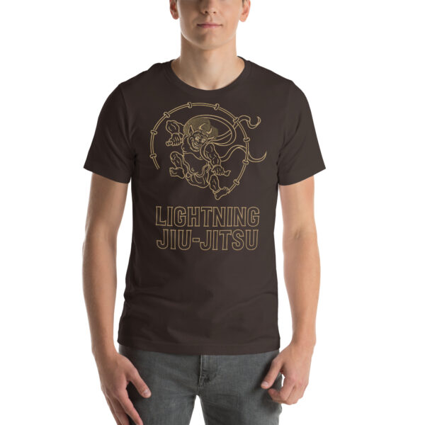 Lightning Jiu-Jitsu Gold Line - Raijin - Unisex T-shirt - Image 43