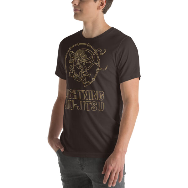 Lightning Jiu-Jitsu Gold Line - Raijin - Unisex T-shirt - Image 46