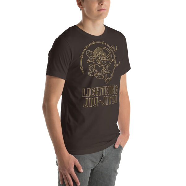 Lightning Jiu-Jitsu Gold Line - Raijin - Unisex T-shirt - Image 48