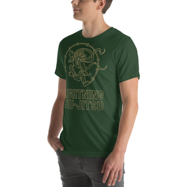 Lightning Jiu-Jitsu Gold Line - Raijin - Unisex T-shirt - Image 58