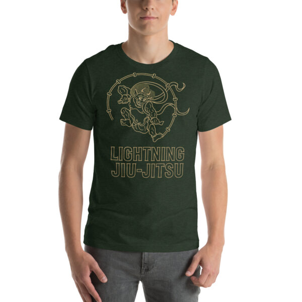 Lightning Jiu-Jitsu Gold Line - Raijin - Unisex T-shirt - Image 42