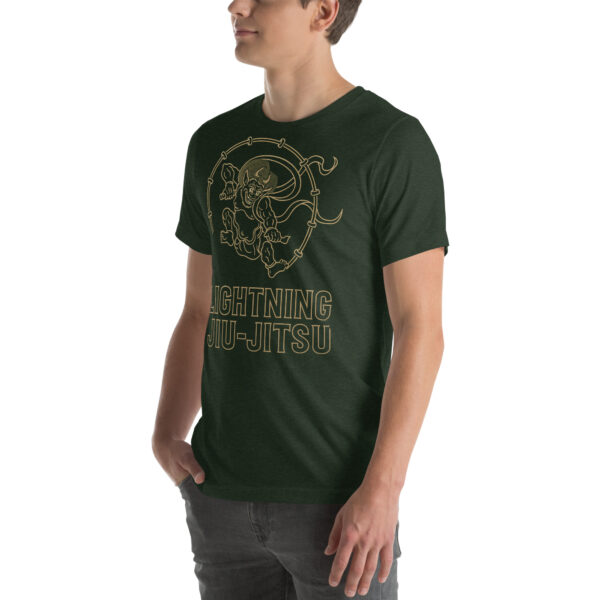 Lightning Jiu-Jitsu Gold Line - Raijin - Unisex T-shirt - Image 39