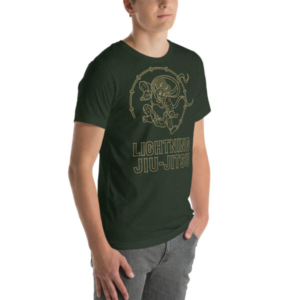 Lightning Jiu-Jitsu Gold Line - Raijin - Unisex T-shirt - Image 40