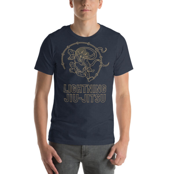 Lightning Jiu-Jitsu Gold Line - Raijin - Unisex T-shirt - Image 49
