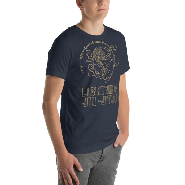 Lightning Jiu-Jitsu Gold Line - Raijin - Unisex T-shirt - Image 54