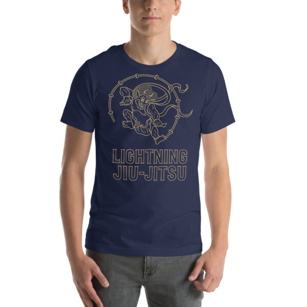 Lightning Jiu-Jitsu Gold Line - Raijin - Unisex T-shirt - Image 31