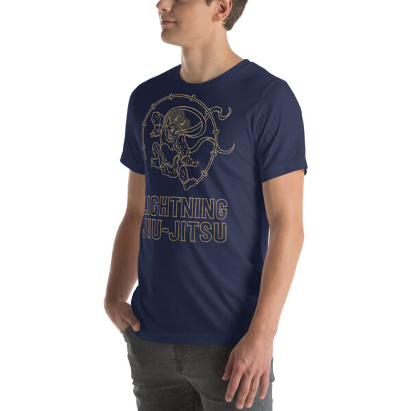 Lightning Jiu-Jitsu Gold Line - Raijin - Unisex T-shirt - Image 34