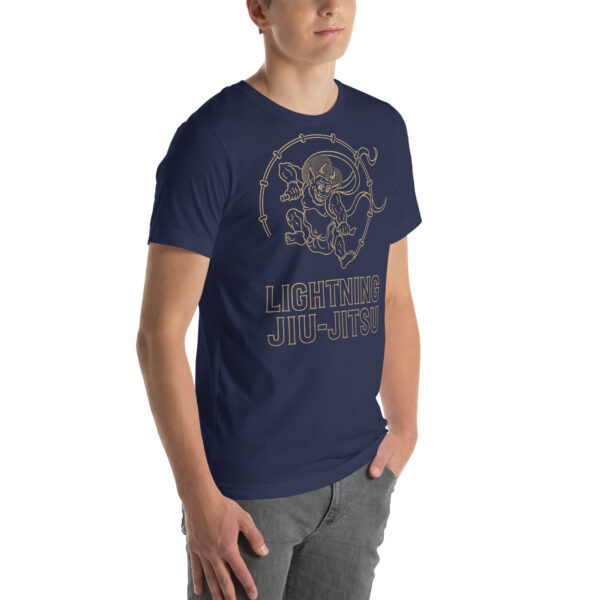 Lightning Jiu-Jitsu Gold Line - Raijin - Unisex T-shirt - Image 36