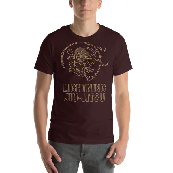 Lightning Jiu-Jitsu Gold Line - Raijin - Unisex T-shirt - Image 19