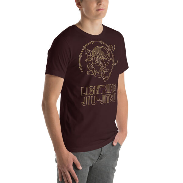 Lightning Jiu-Jitsu Gold Line - Raijin - Unisex T-shirt - Image 24