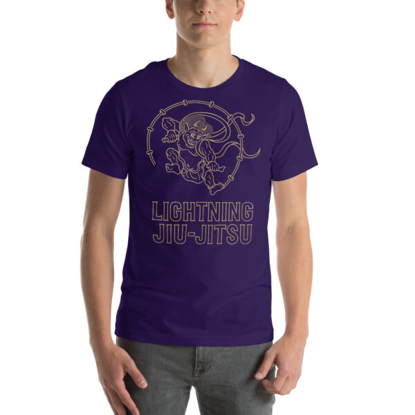 Lightning Jiu-Jitsu Gold Line - Raijin - Unisex T-shirt - Image 30