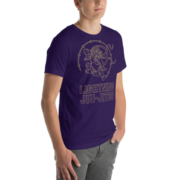 Lightning Jiu-Jitsu Gold Line - Raijin - Unisex T-shirt - Image 28